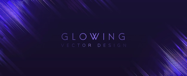 Gratis vector purpere gloeiende neonvector als achtergrond