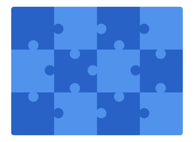 Gratis vector puzzel vlakke stijl