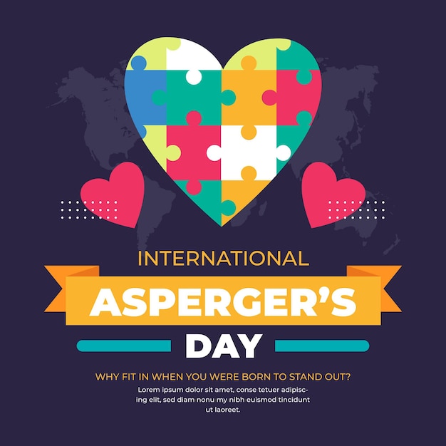 Puzzle heart asperger's awareness day