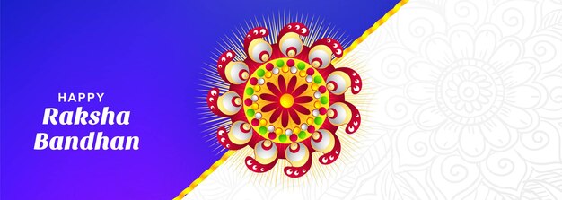 Raksha bandhan festival viering kaart banner achtergrond