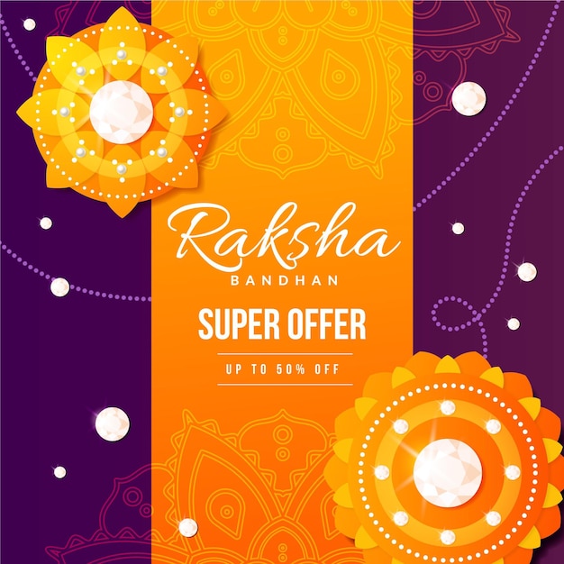 Raksha bandhan verkoopbanner