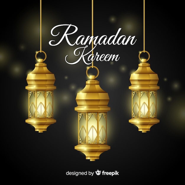 Gratis vector ramadan achtergrond