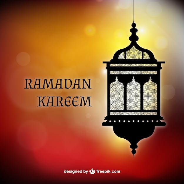 Ramadan kareem achtergrond met een Arabische lantaarn