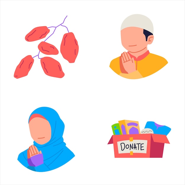 Gratis vector ramadan kareem deel 3