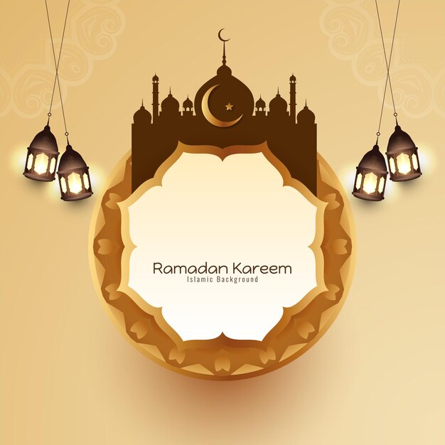 Ramadan Kareem islamitische festival viering wenskaart