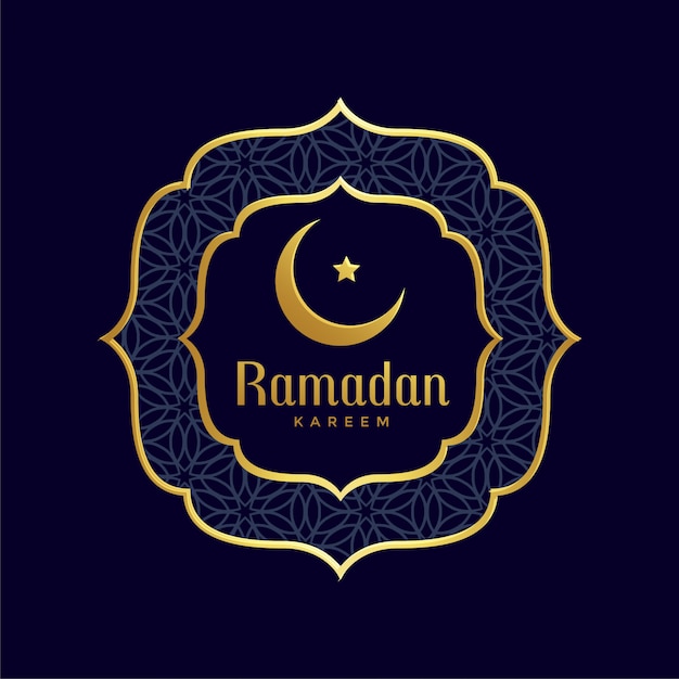 Gratis vector ramadan kareem islamitische gouden achtergrond