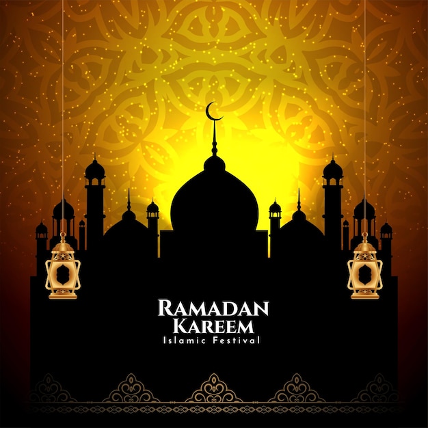 Ramadan kareem islamitische religieuze festival achtergrond