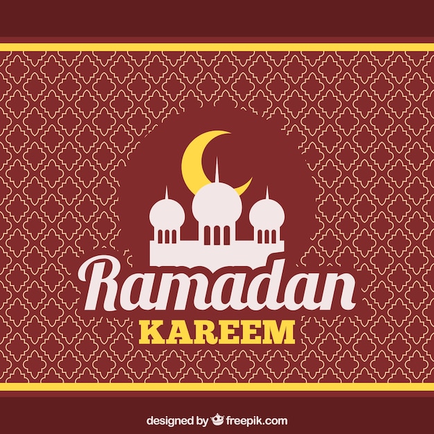 Ramadan kareem patroon achtergrond