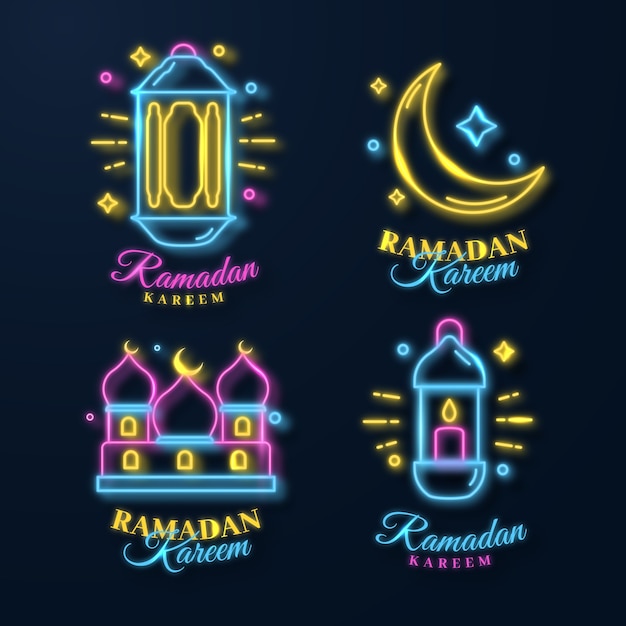 Ramadan neon sign collectie