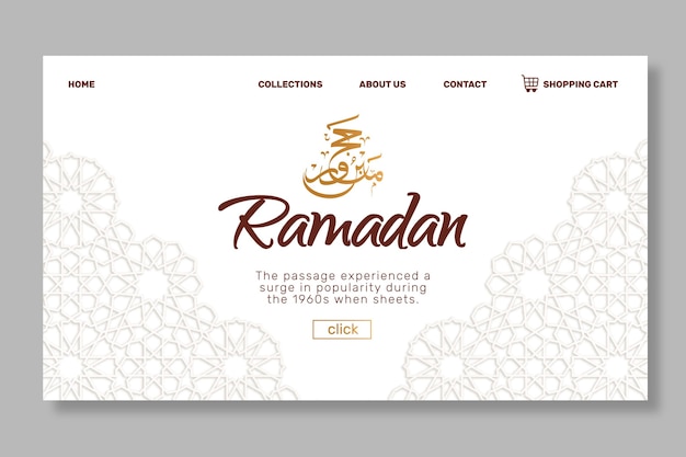 Ramadan verkoop bestemmingspagina