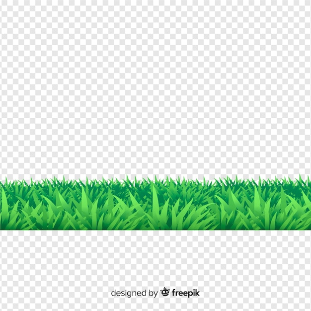 Gratis vector rand van gras realistische stijl