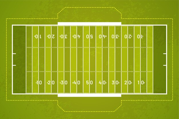 Realistisch Amerikaans voetbalveld
