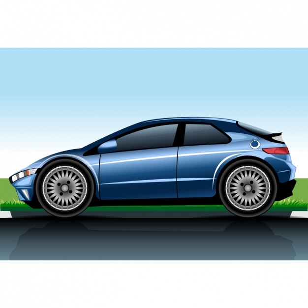 Gratis vector realistisch auto