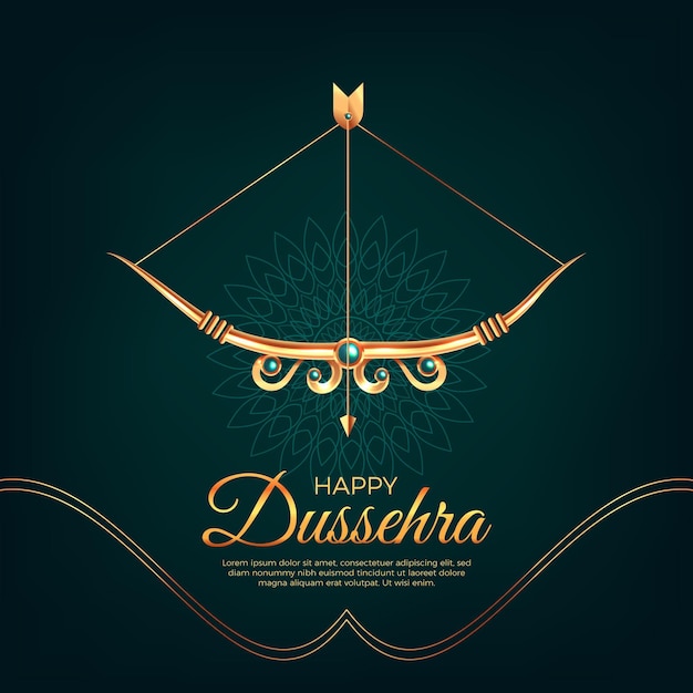 Realistisch dussehra-concept