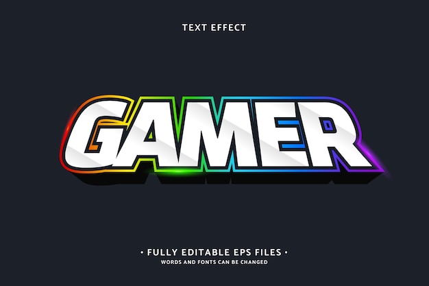 Realistisch gamer-teksteffect