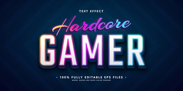 Realistisch gamer-teksteffect
