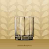 Gratis vector realistisch glas