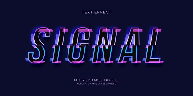 Realistisch glitch-teksteffect