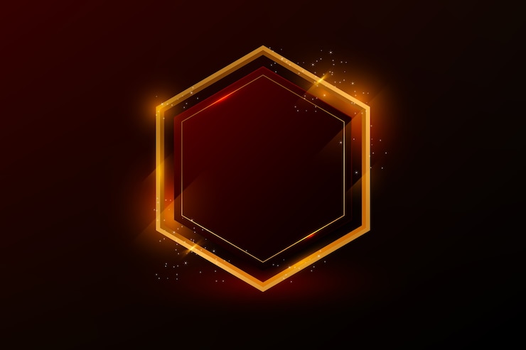 Gratis Vector realistisch gouden frame