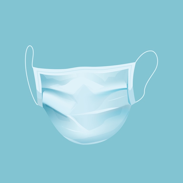 Gratis vector realistisch medisch masker