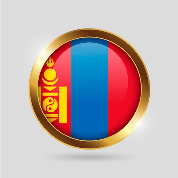 Realistisch nationaal embleem van Mongolië