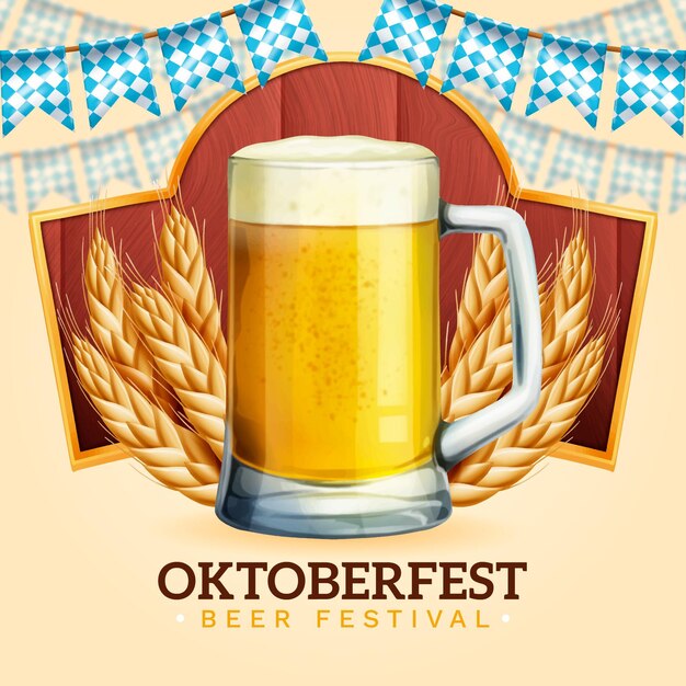 Realistisch Oktoberfest-bier