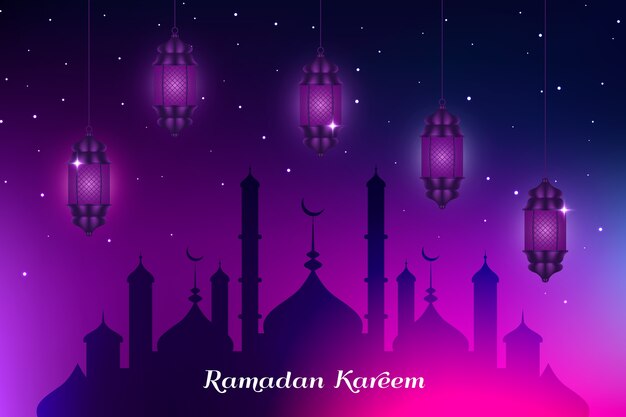 Realistisch ontwerp ramadan feest