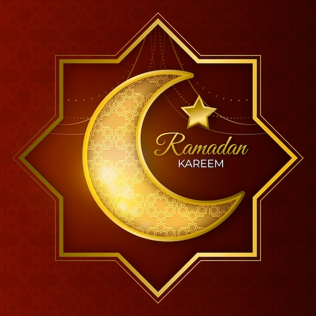 Gratis vector realistisch ramadan concept