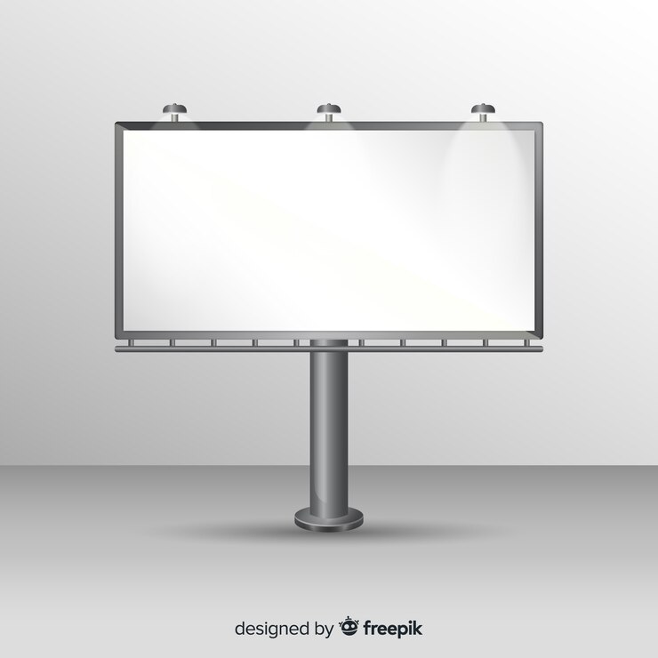 Gratis Vector realistisch reclamebord