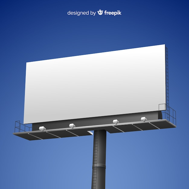 Realistisch reclamebord