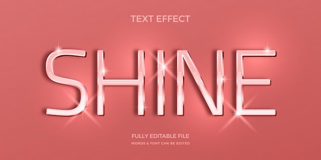 Realistisch roségouden teksteffectontwerp