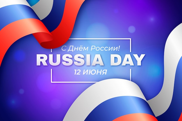 Gratis vector realistisch rusland dagconcept