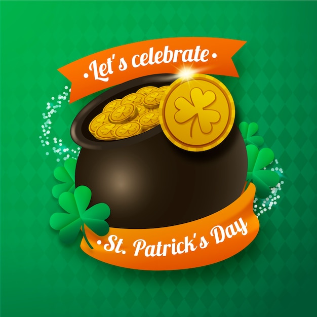 Realistisch st patricks dagconcept