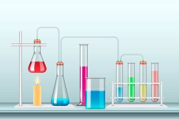 Realistisch wetenschappelijk laboratoriumconcept