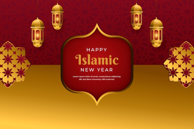 Realistische achtergrond voor de viering van het islamitische nieuwe jaar