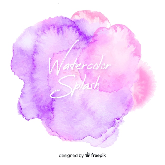 Realistische aquarel splash achtergrond