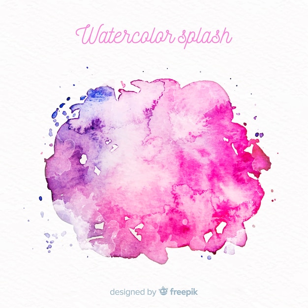 Realistische aquarel splash achtergrond