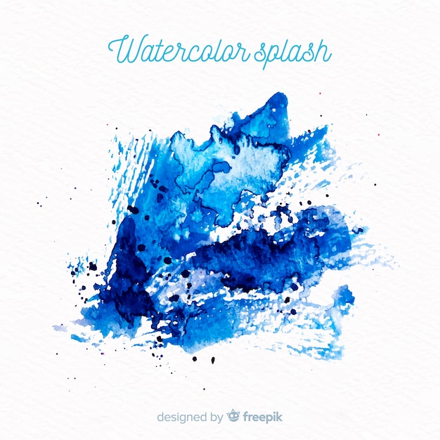 Realistische aquarel splash achtergrond