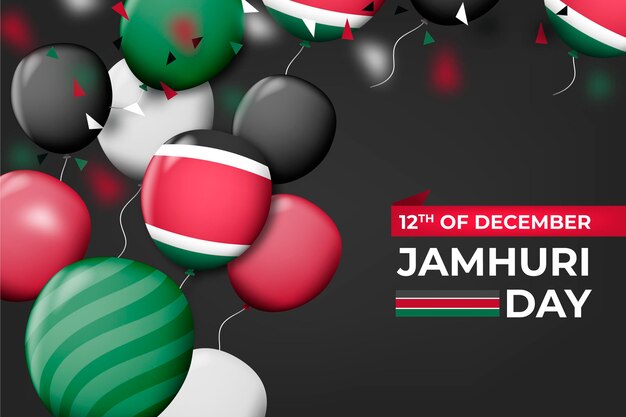 Realistische ballonnen voor jamhuri-dag