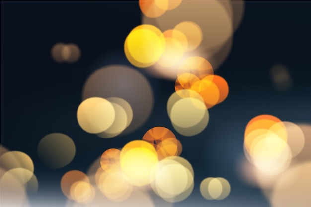 Gratis vector realistische bokeh-achtergrond