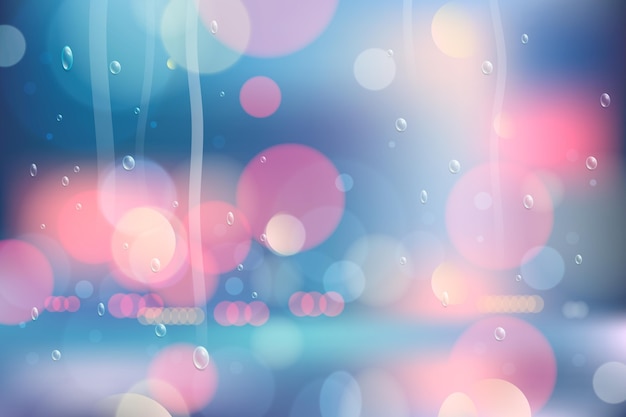 Gratis vector realistische bokeh achtergrond