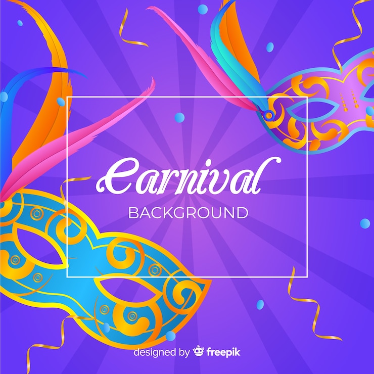 Gratis Vector realistische carnaval achtergrond