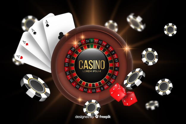 Realistische casinoachtergrond