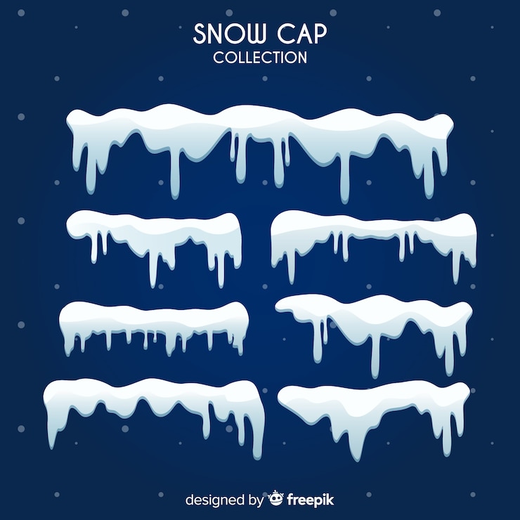 Gratis Vector realistische collectie sneeuwvangers