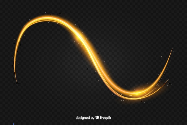 Gratis vector realistische curve lichteffect achtergrond