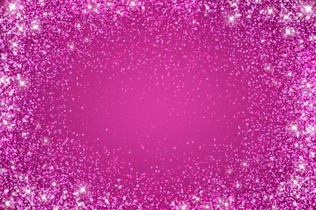 Realistische donkerroze glitterachtergrond