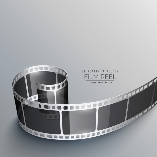 Realistische film strip achtergrond