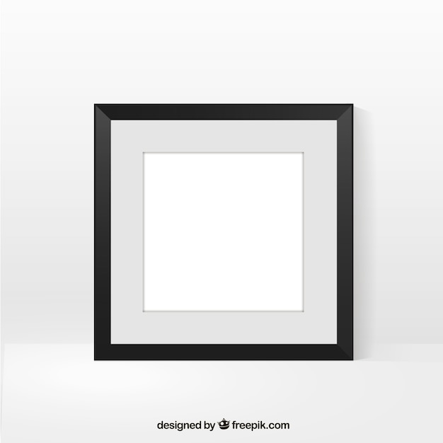 Gratis vector realistische fotolijst