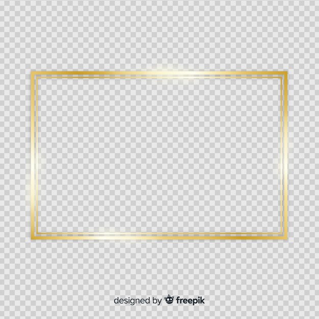Realistische gouden frame