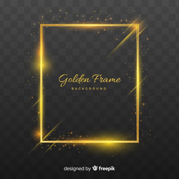 Realistische gouden frame